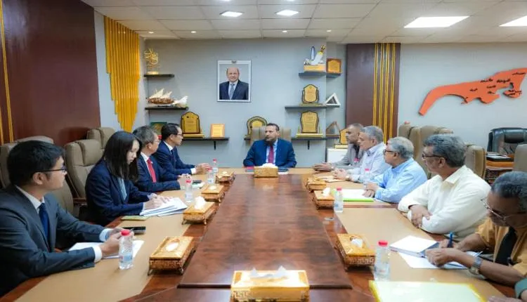 محافظ العاصمة عدن يبحث مع السفير الياباني التعاون المشترك ويؤكد على المشاريع المستدامة