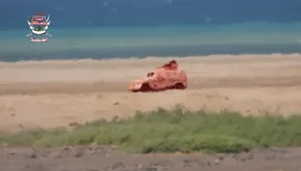 العمالقة الجنوبية تدمر 5 مركبات حوثية مدرعة خلال محاولة التقدم نحو مطار ذوباب